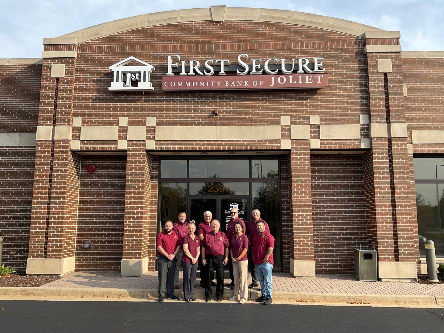 Some of the employees that work at the Joliet branch of First Secure Community Bank at 2398 Essington Road.