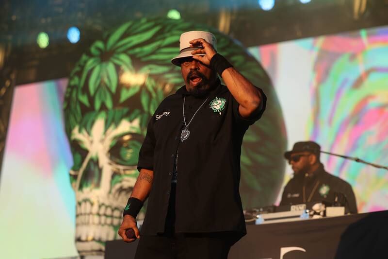 Senen "Sen Dog" Reyes of Cypress Hill performs at Riot Fest on Friday, Sept. 20, 2024 in Chicago.
