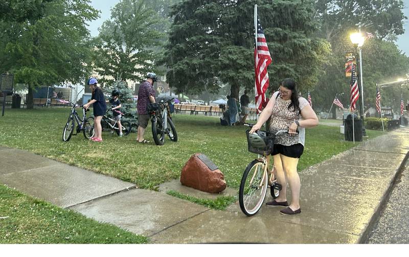 Heavy rain caused an early end to events at the Let Freedom Ring festival on Saturday, July 5, 2025.