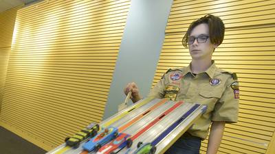 Scout’s annual Pinewood Derby run at Peru Mall
