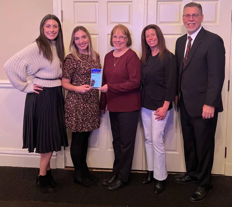 DeKalb Chamber of Commerce staff accept 2022 Outstanding Chamber of the Year Award at the IACCE Conference