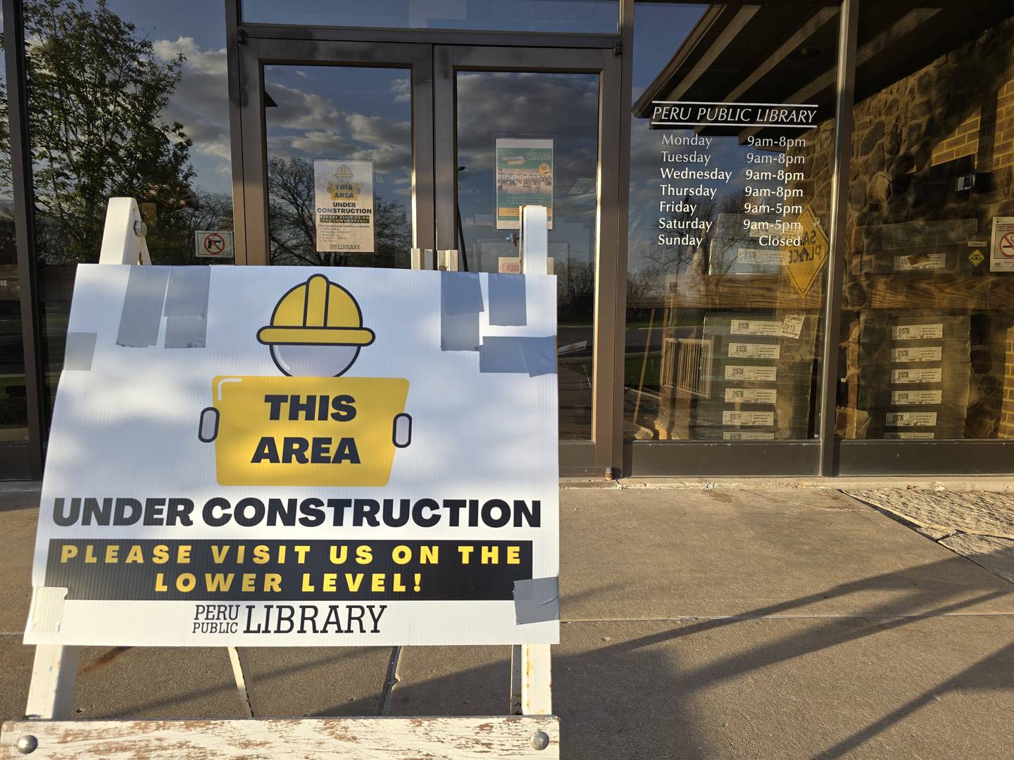 Peru Public Library is replacing the flooring on the main level, which will be closed. The project is expected to take three weeks.