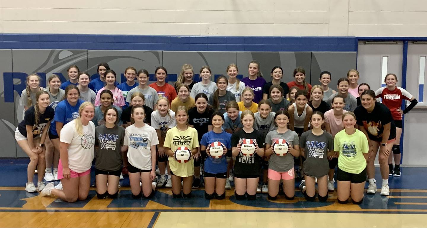 The Princeton Tigresses Volleyball Camp, including this portion at the junior high level, had an overall turnout of 141 campers this week. It had a previous high of 120 last year.