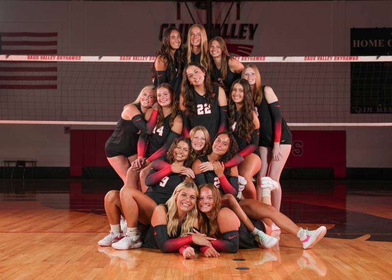 The 2025 Sauk Valley Community College women's volleyball team.