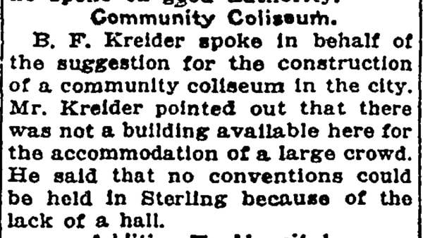 Turn back the clock: 100 years ago in Sterling and Rock Falls
