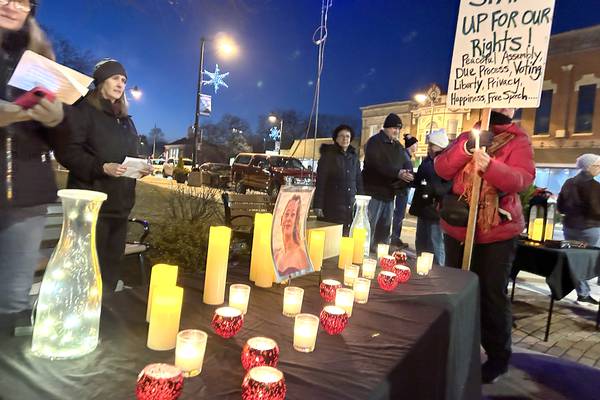 Photos: Candlelight vigil held in Ogle County for Minnesota woman