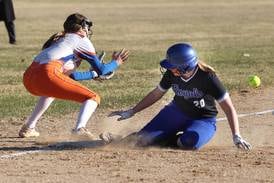 Photos: Hinckley-Big Rock fields a softball team for first time since 2019 as they take on Genoa-Kingston