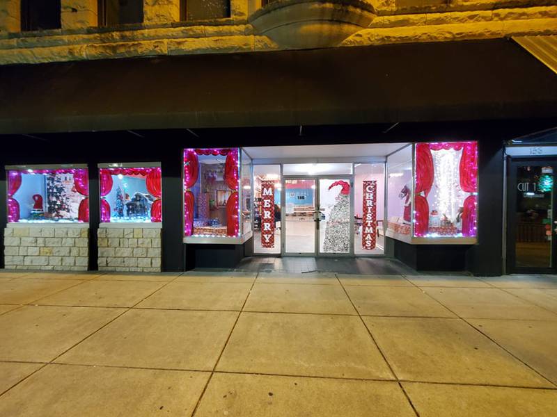 Downtown Joliet at night before the holidays is filled with a quiet, peaceful holiday spirit, if you know where to look.