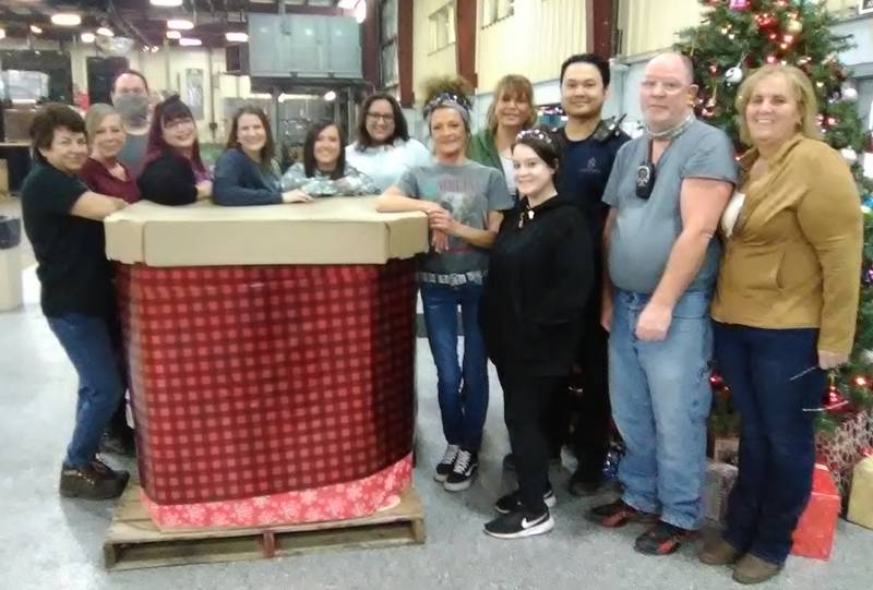 Pictured are Plano Molding employees from the Sandwich facility.