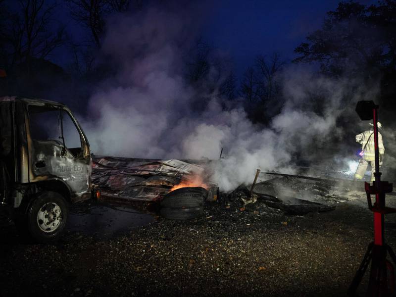 Dozens of chickens die in Harvard-area fire Saturday