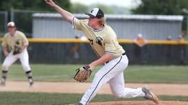 Baseball: Collin Severson, back of the Sycamore order power sectional final win over Burlington Central