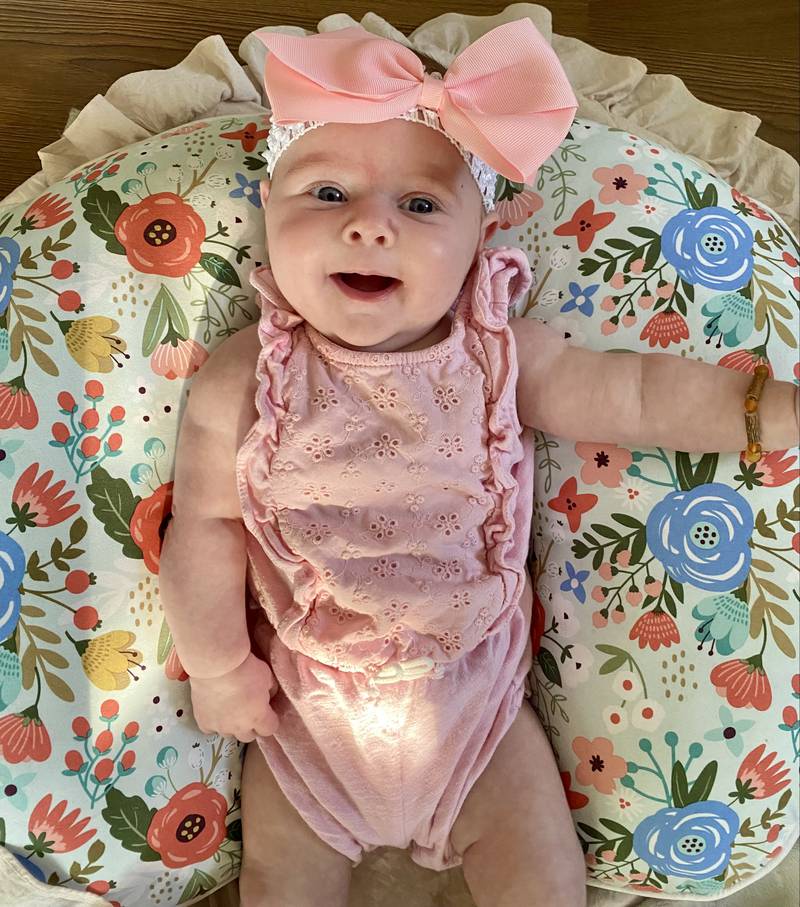Mazie Warren - 4 month old daughter of Abby and Alec Warren of Princeton.