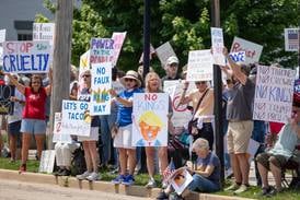 Demonstrators in Princeton voice opposition to Trump’s policies at ‘No Kings’ rally
