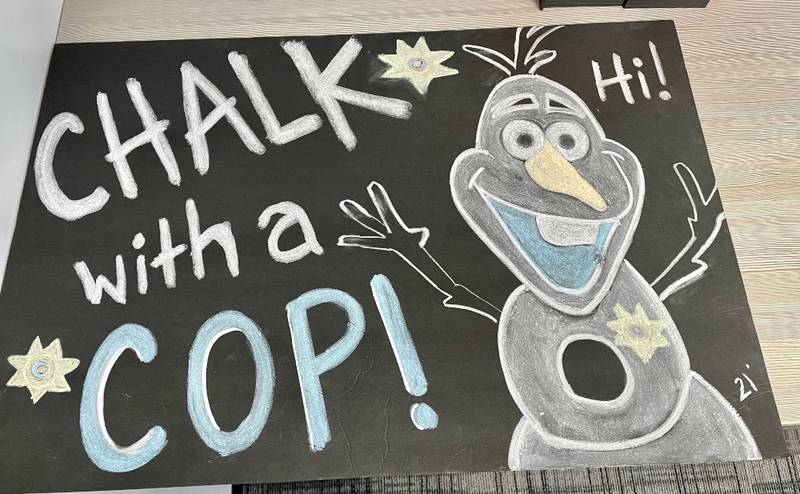 Chalk with a Cop at Montgomery Fest from 10 a.m. to noon on Saturday, Aug. 20.