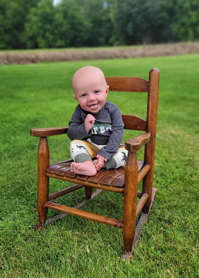 Parker Mallery - 4 month old son of Rich and Michell Mallery of Tiskilwa