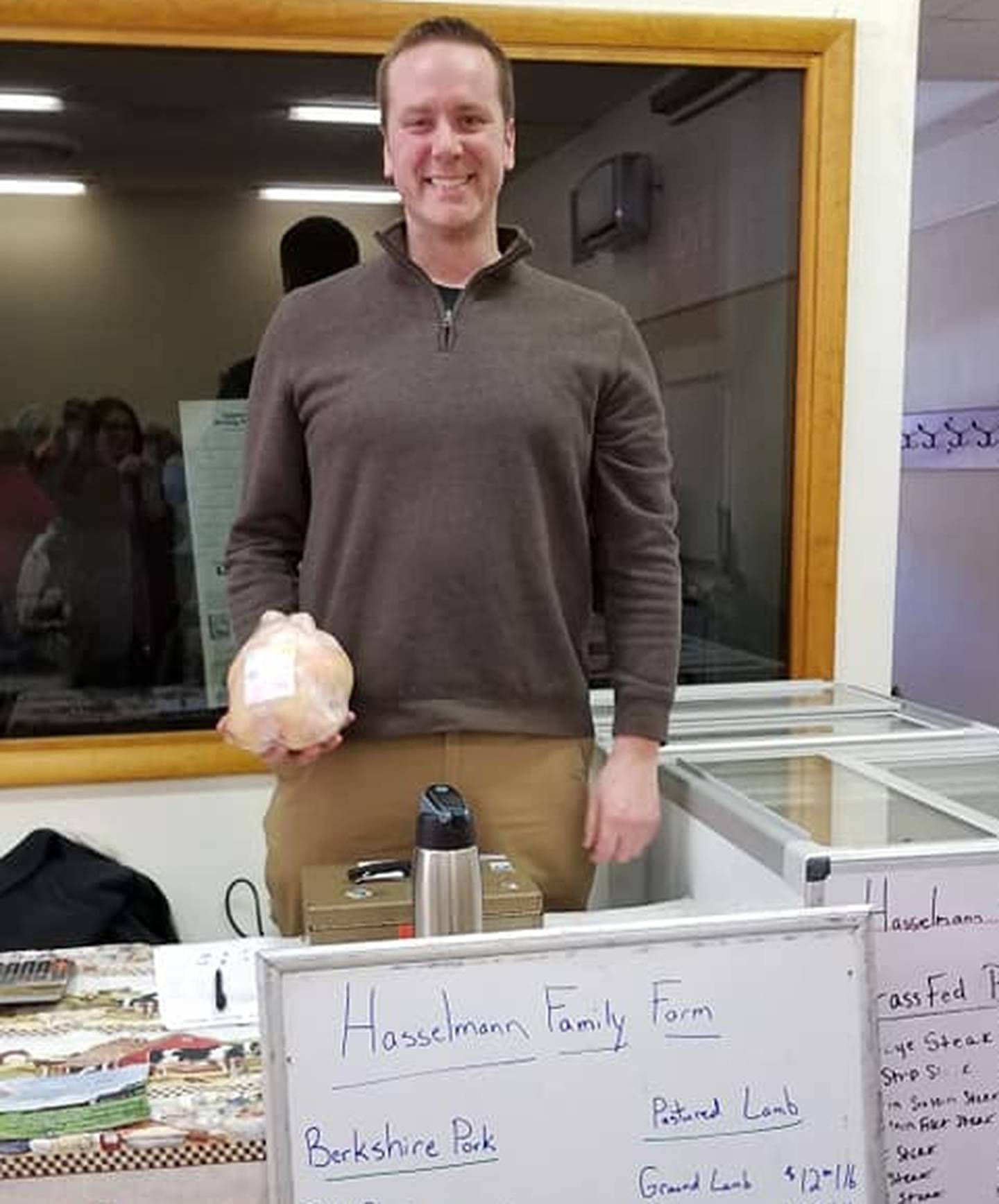 The Unitarian Universalist Congregation of DeKalb's winter farmers market fundraiser