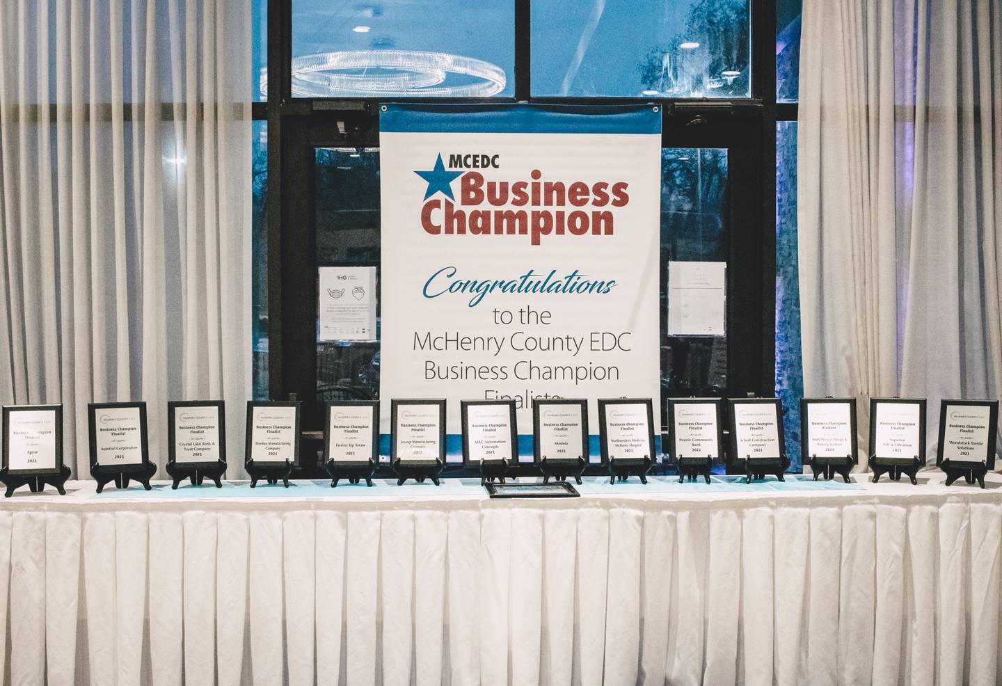 The McHenry County Economic Development Corporation announced its 2021 business champion award winners on Wednesday, Nov. 10, 2021.