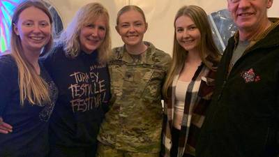 Huntley woman surprises parents with holiday return from Kuwait