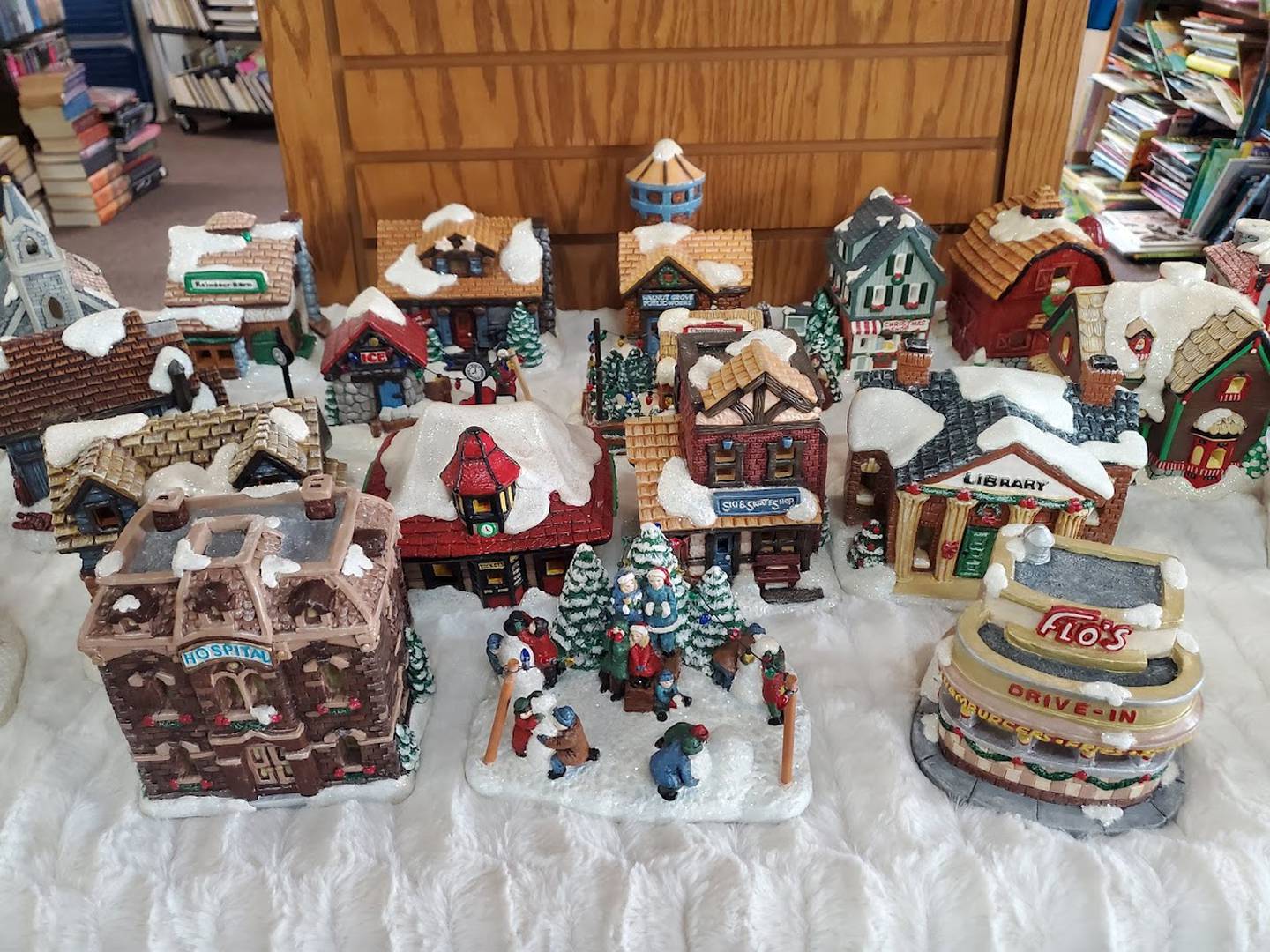 The Book Market in Crest Hill is selling vintage, hand-painted, holiday village pieces on consignment for the artist, who is currently on hospice. Items are on sale now and will be available into ealry January 2022.