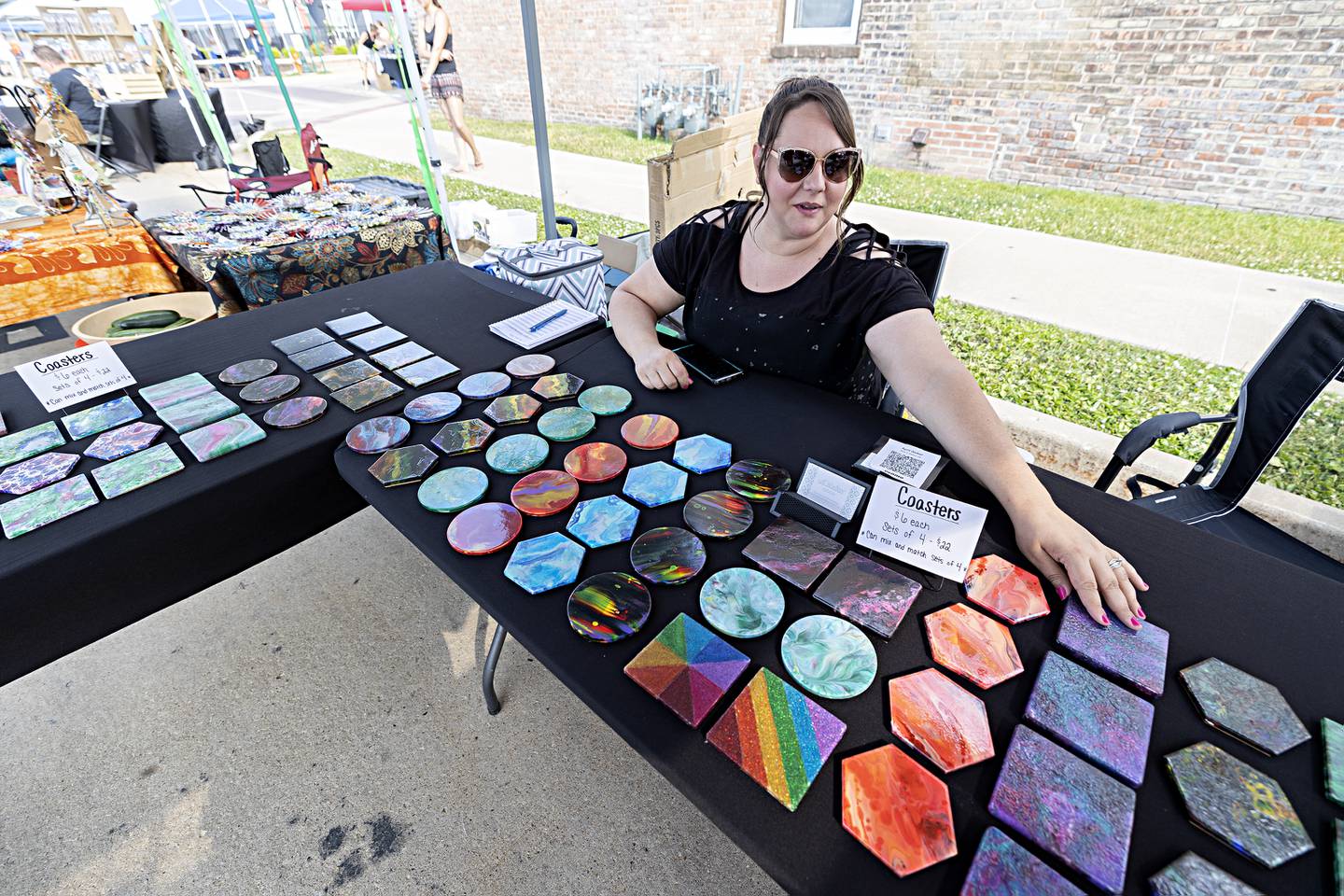 And of course a cold beer needs a coaster and April Walker has you covered. You can find her booth every Wednesday at Dixon City Market to pick up a handmade, unique item.