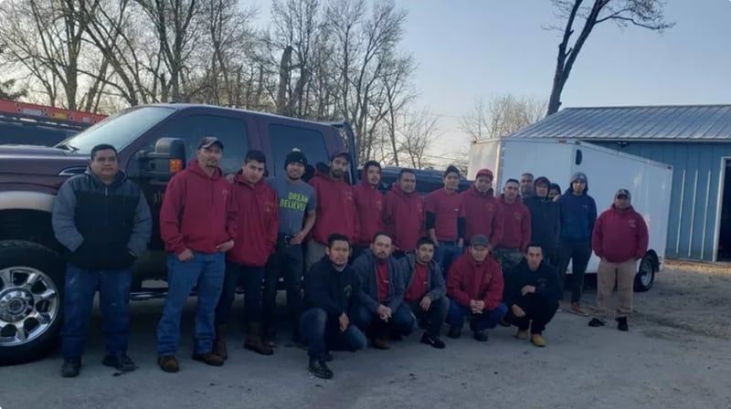 DeKalb resident Ronald Hilliard, owner of Responsive Roofing, started the fundraiser to support the crew members of Alvarez Construction who were involved in the Monday morning wreck that killed Herminio Rodriguez-Garcia, 38, of DeKalb and Juan Aguado-Correa, 37, of DeKalb, according to the GoFundMe. The wreck also injured six others, including several other Alvarez Construction workers whom Hilliard knows. (Photo provided by Ron and Jennifer Hilliard)