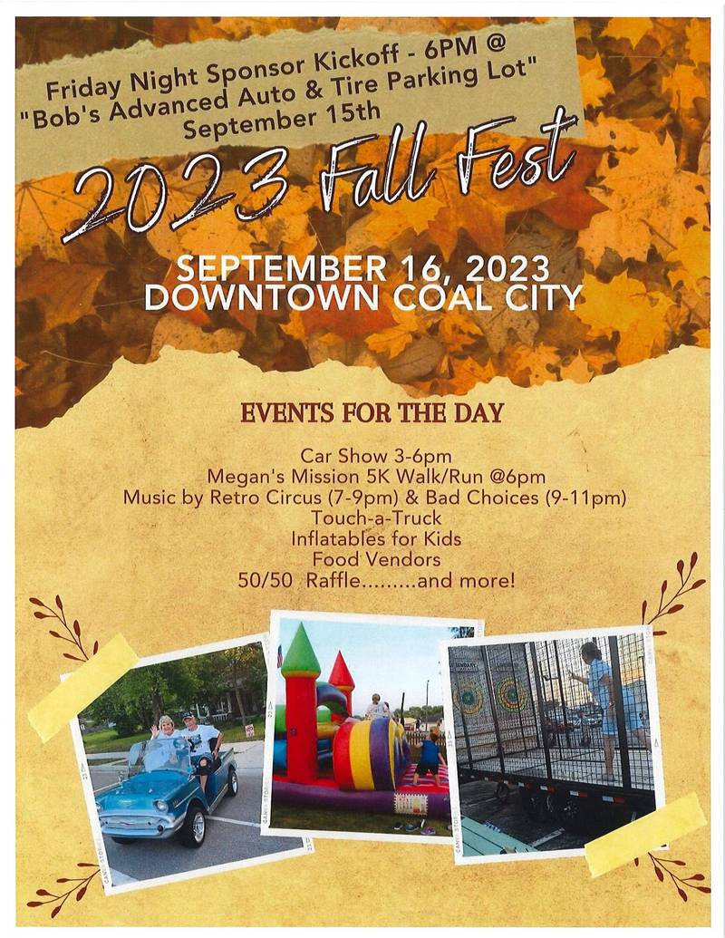 Fall Fest 2023 set for September 16 in downtown Coal City Shaw Local
