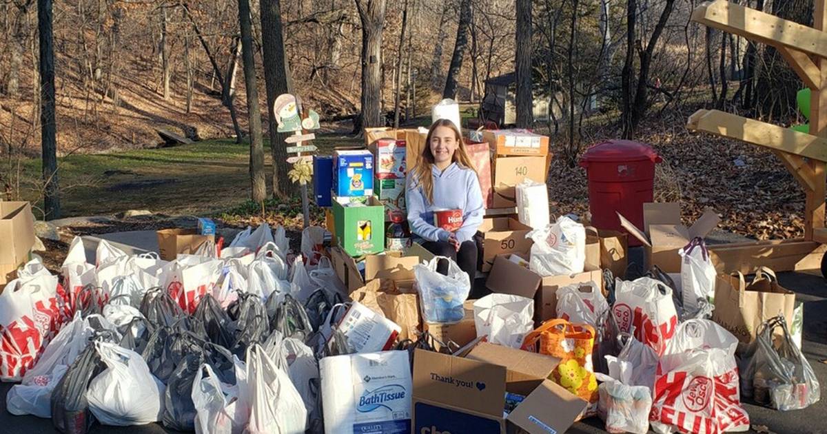 Prairie Grove student collects more than 1,000 pounds of food for Cary