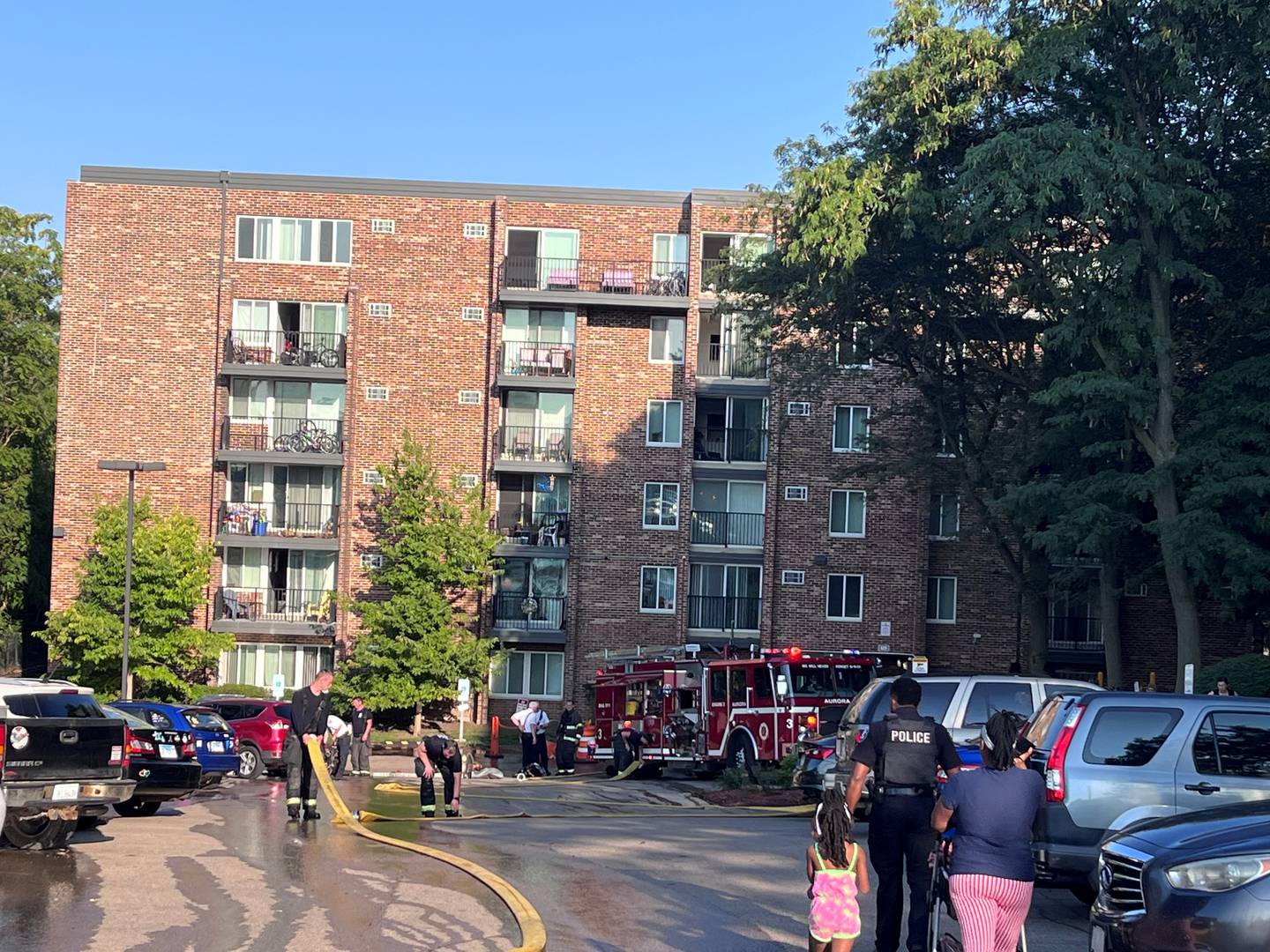 The Aurora Fire Department responded to a fire at a six-story apartment complex on Sept. 15.