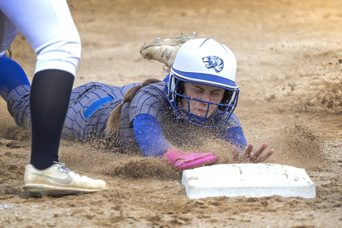 Princeton’s Caroline Keutzer steals third base against Rock Falls Thursday, March 27, 2025.