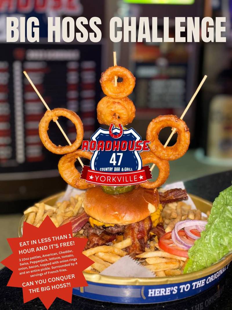Professional eater and YouTube star Randy Santel will be at Roadhouse 47 in Yorkville at 6 p.m. Friday to take on the restaurant’s Big Hoss Challenge.