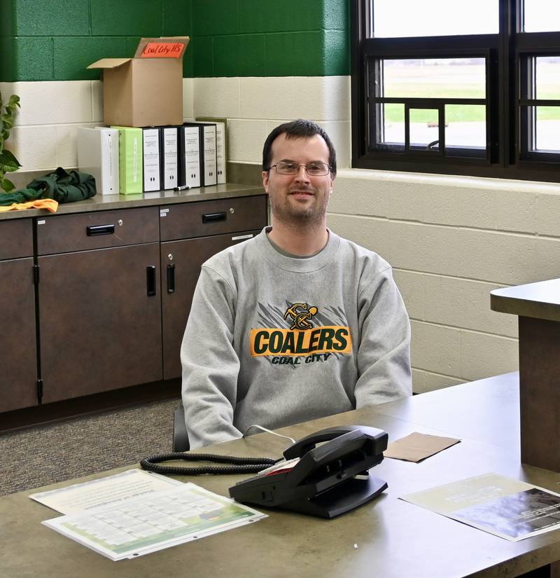 Jeremy Unger, Coal City High School math instructor and tennis coach encourages students to develop new relationships.