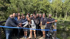Photos: The Bridge at Belle Vue Park opens to pedestrians in Sugar Grove