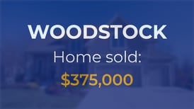 Single-family home sells in Woodstock for $375,000