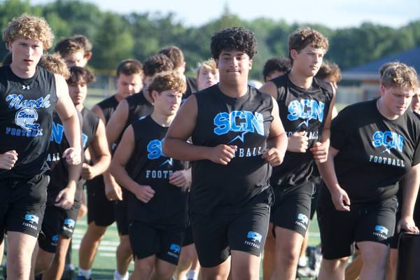 Photos: St. Charles North football holds first fall practice