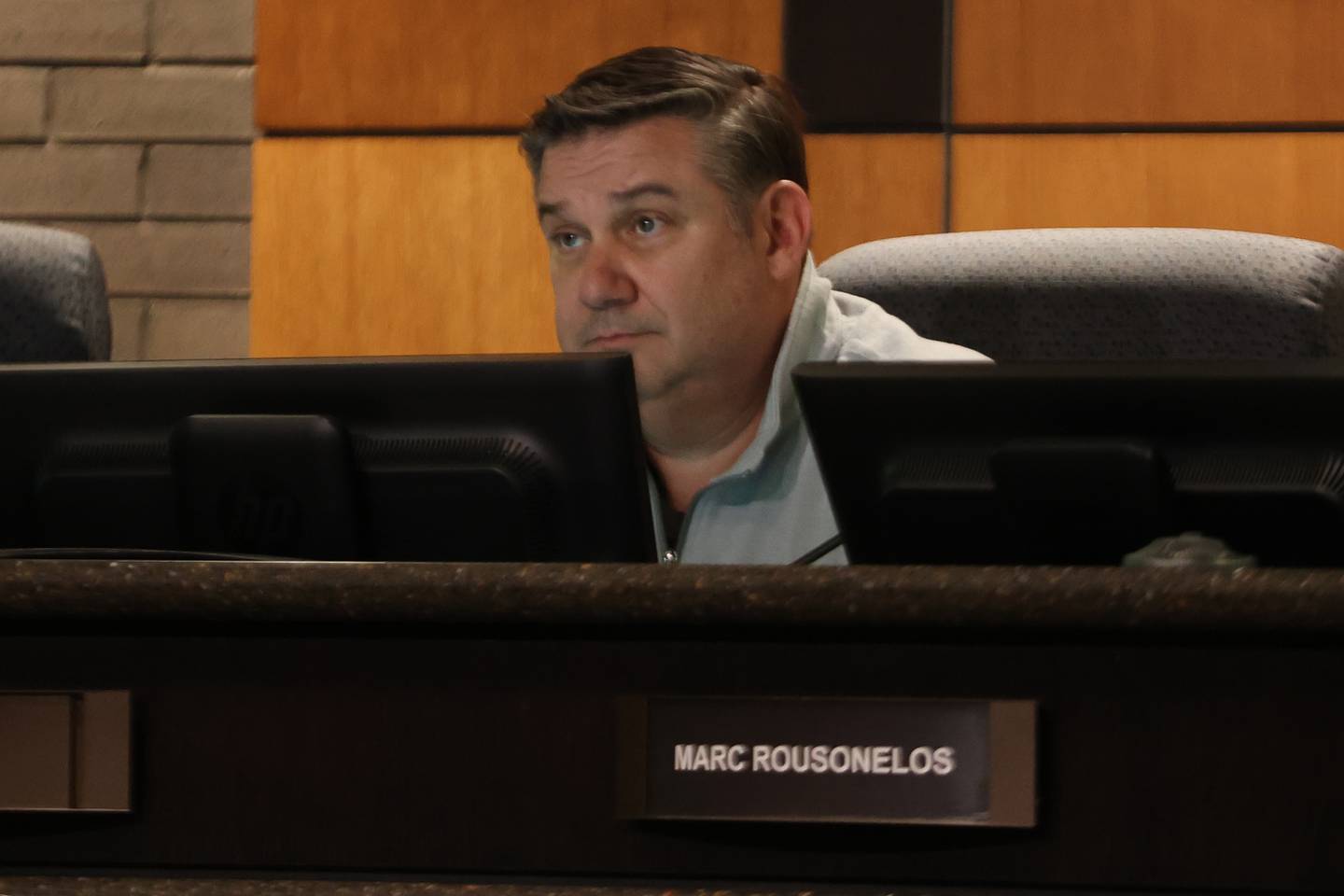 Jason Cox of the Joliet Plan Commission meeting. Thursday, April 21, 2022, in Joliet.