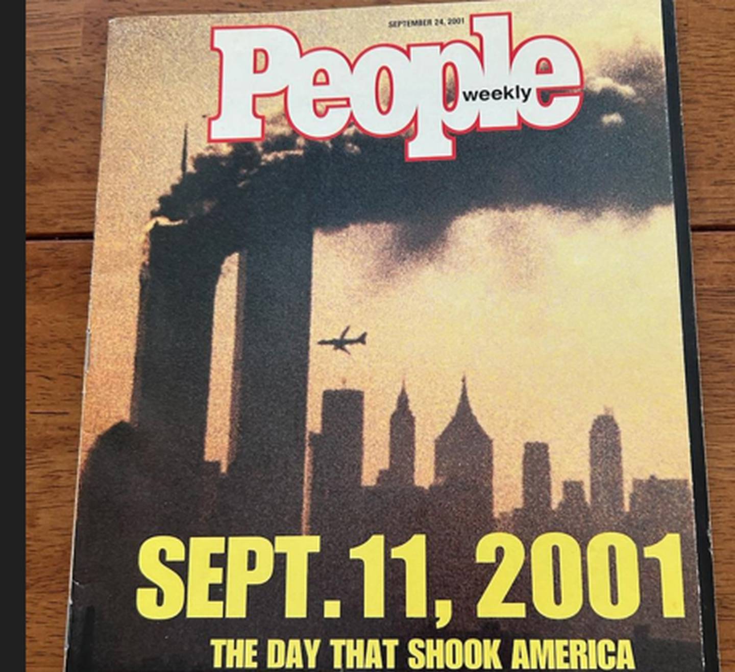 Nancy Dougherty, of DeKalb, said she reflects on 9/11 and looks back at her People magazine edition of Sept. 11, 2001, every year to remind herself to spread love, not hate.