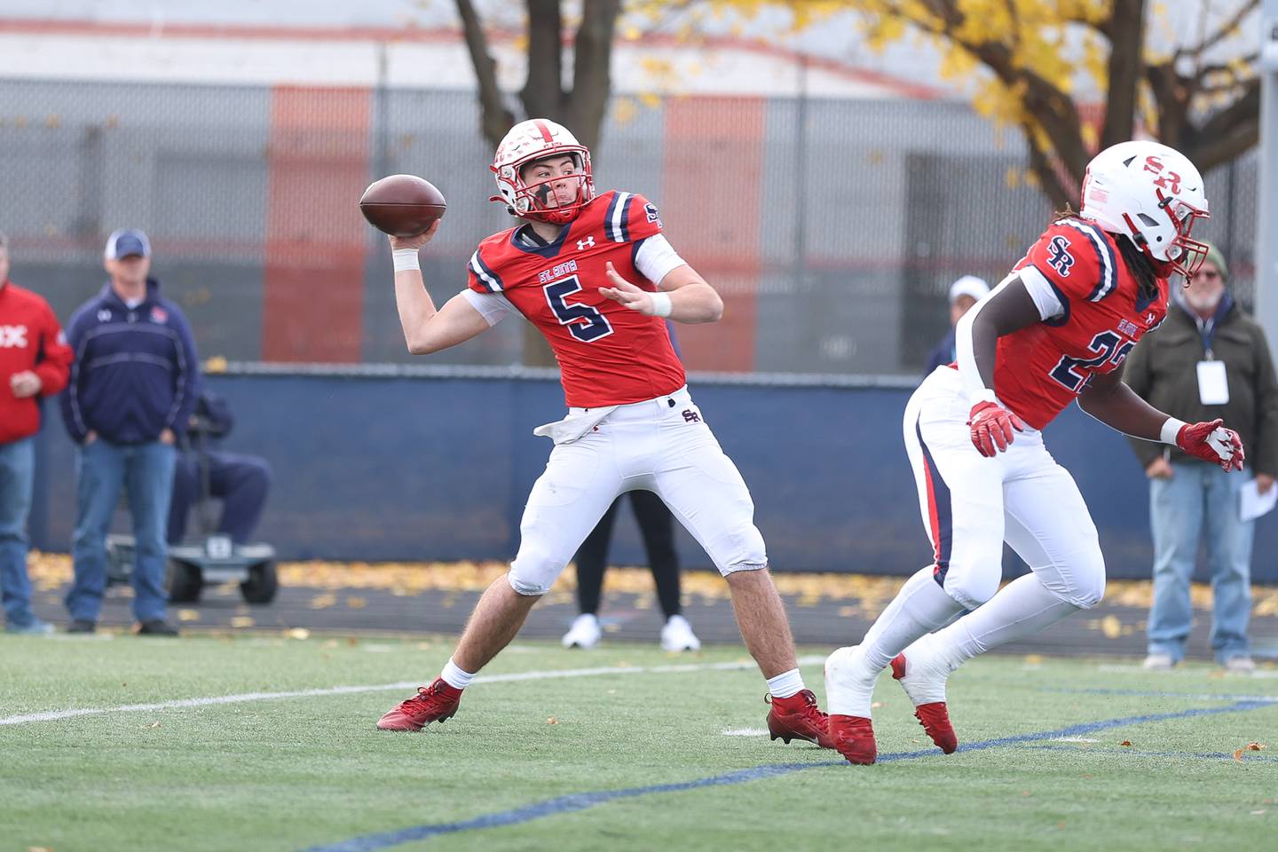 St. Rita's against Batavia in the Class 7A state semifinal on Saturday, Nov. 22, 2025 in Chicago.
