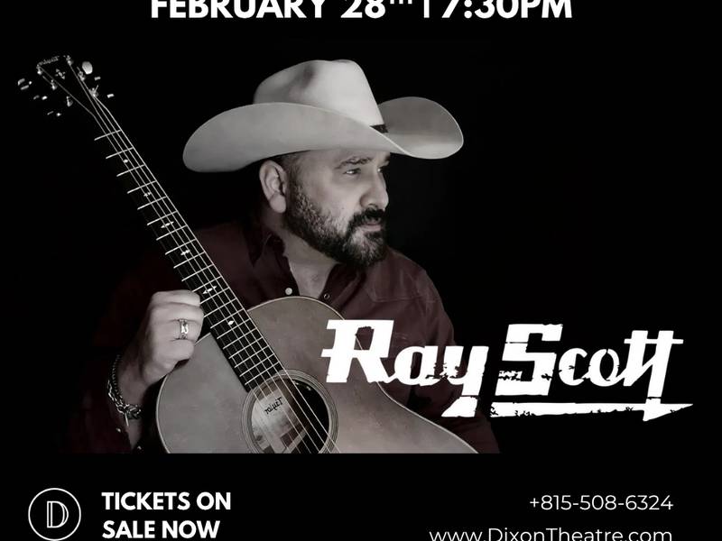 Country music star Ray Scott to perform at The Dixon Feb. 28