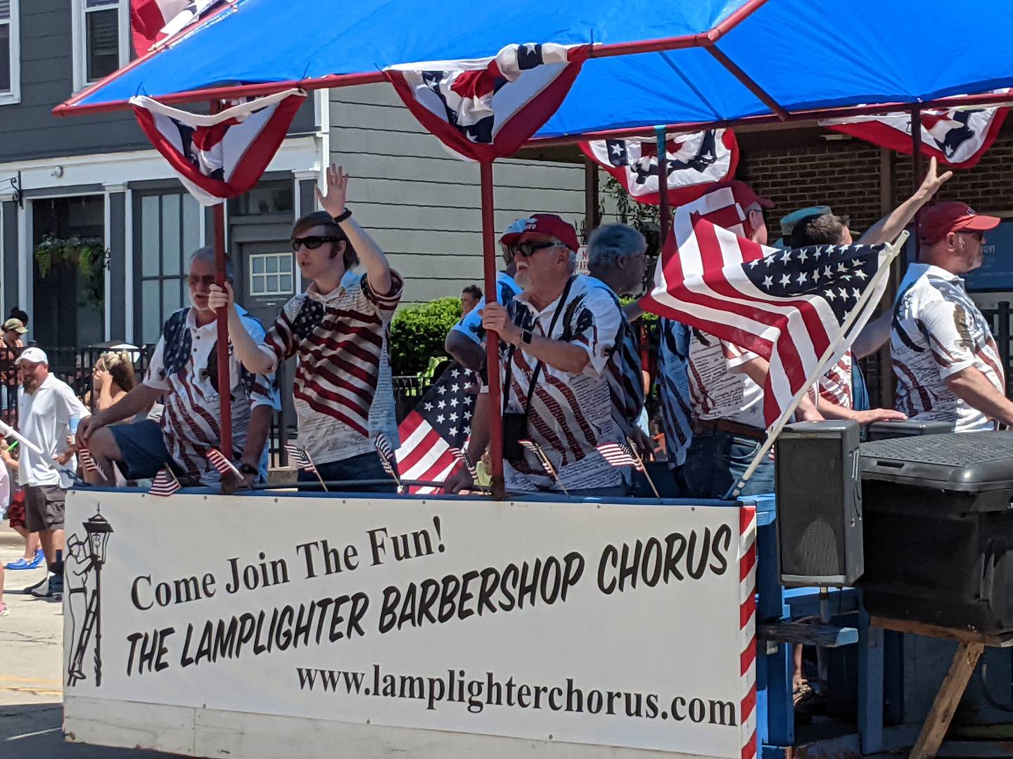 The Lamplighter Barbershop Chorus participated in the PrairieFest Parade on June 16.