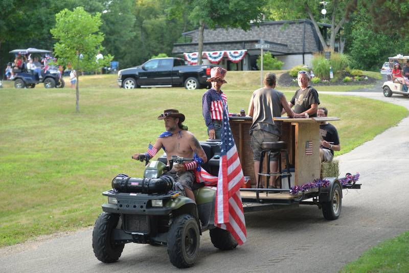 The 7th Annual Grand Detour Golf Cart Parade was held Sunday, July 6.