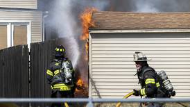 Photos: Dixon firefighters douse flames on shed fire