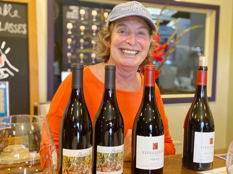 Kathy Joseph is the owner of Fiddlehead Cellars and the wine grower at Fiddlestix Vineyard in the Sta. Rita Hills, California.