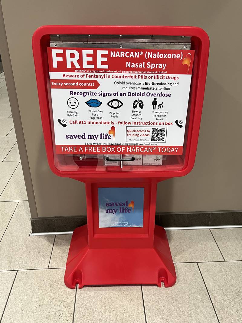 The Will County Health Department is making access to the life-saving, overdose reversing drug Naloxone, or Narcan,  easier with the installation of 10 red  distribution boxes located at various locations throughout Will County.