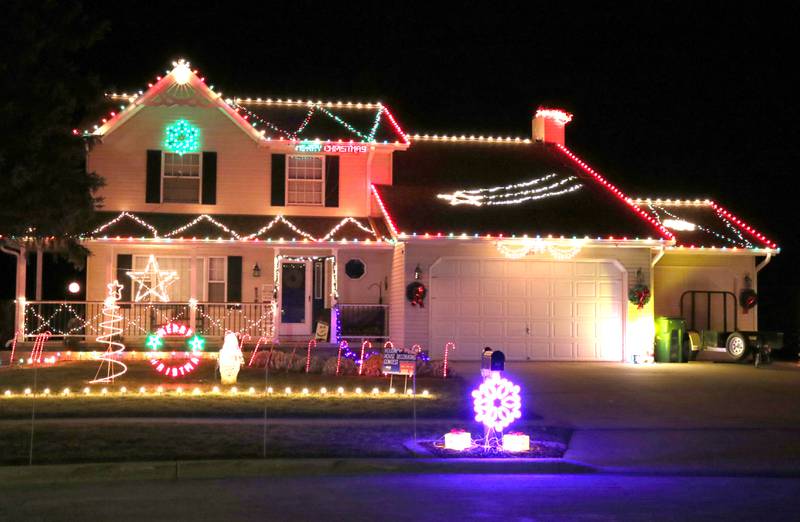 Many homes in DeKalb County were all decked out for the holidays like this one at 819 Stanley Court in Sycamore which won second place in the Sycamore Park District Holiday House Decorating Contest.