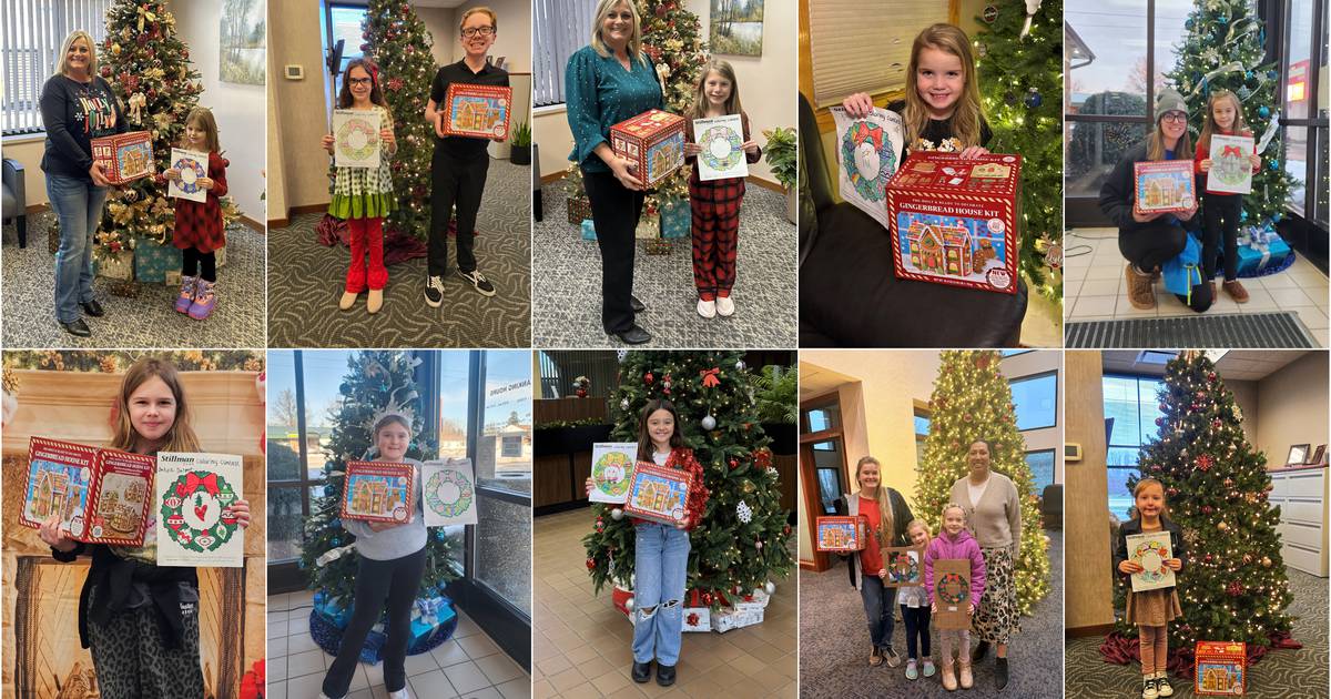 Stillman Bank announces winners of Christmas coloring contest
