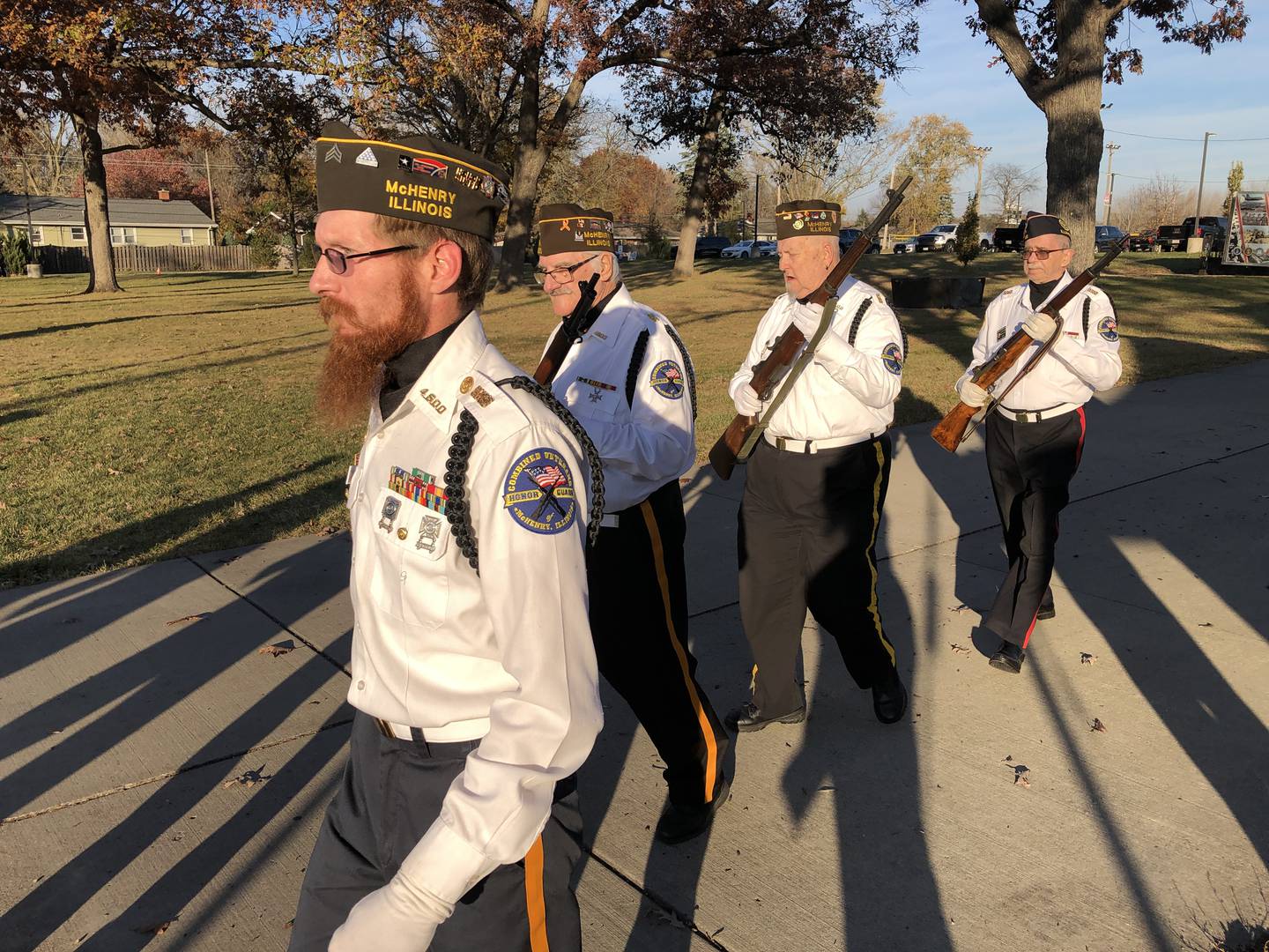 A 21-gun salute was part of the memorial service held Saturday, Nov. 2, at McHenry VFW Post 4600 in honor of Commander Edward "Ben" Keefe, who died unexpectedly on Sept. 2.