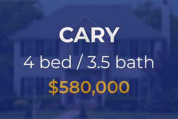 Single-family home sells in Cary for $580,000