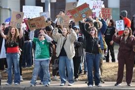 Photos: Northern Illinois University students gather in DeKalb to protest ICE