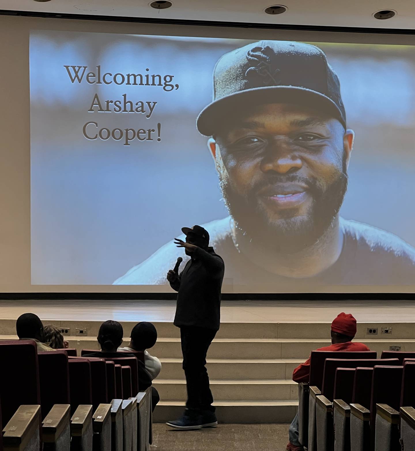 Arshay Cooper, an award winning author from the west side of Chicago spoke to dozens on Northern Illinois University’s campus on April 11.