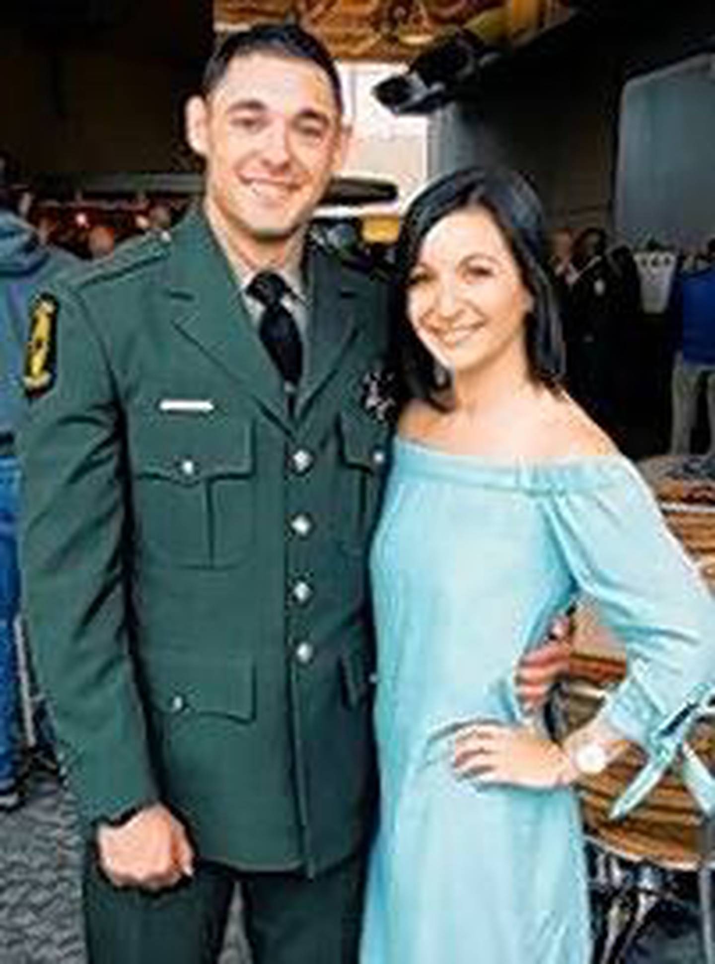 Lauren Frank and her husband, Illinois State Police Trooper Brian Frank, seen here in an undated photo, returned to their Lemont home Saturday two years after Brian suffered a traumatic brain injury while on duty.
